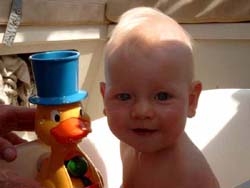 17 juli 2003 In bad met mijn eendje