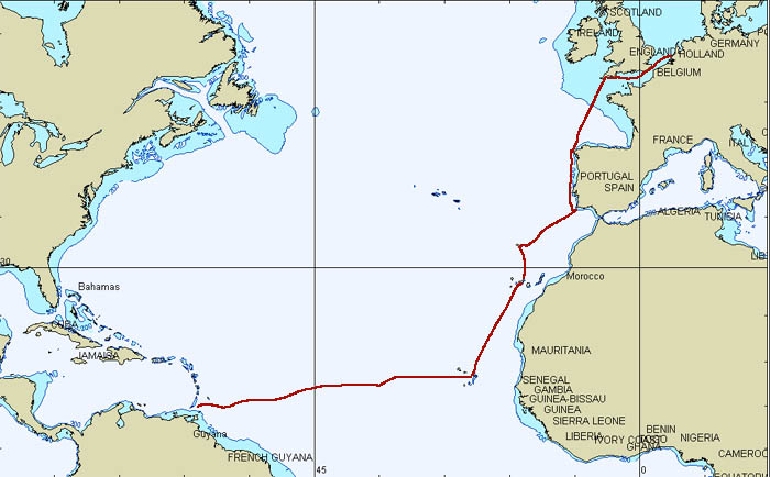 Onze route